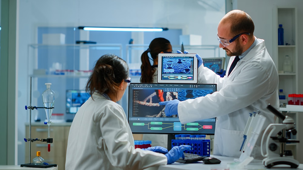 Chemists worried about virus evolution comparing DNA informations from tablet